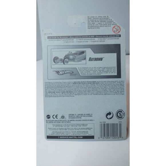 2008 Hot Wheels #4 New Models 4/40 RATBOMB Zamac Variant w/Unpainted Base wOH5Sp - Picture 6 of 6
